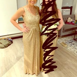 Sorella Vita Gold sequin gown